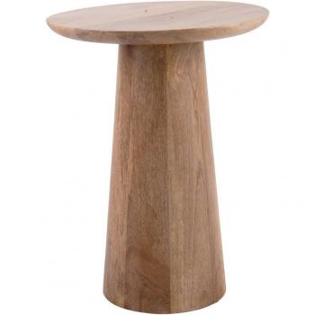 Table d'appoint en bois de manguier Leitmotiv Force ø35,5cm