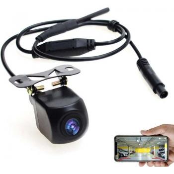 Mini caméra de recul Wi‑Fi, 12 V, étanche, tachygraphe intégré – pour iPhone & Android