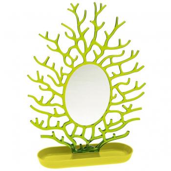 Koziol Cora Natural Tree Mirror Holder (Herb Green / Olive)
