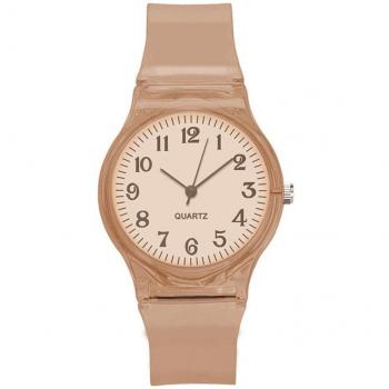 Transparent Candy Color Quartz Watch for Lovers