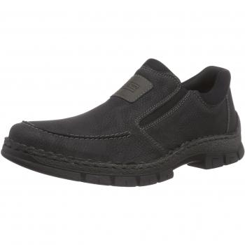 Rieker Herren‑Slipper 12261, Farbe Graphit/Schwarz, EU 41