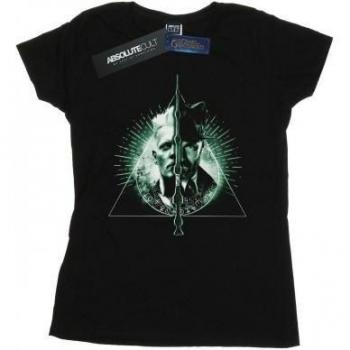 Fantastic Beasts Dames T-shirt Dumbledore Vs Grindelwald Katoen L zwart