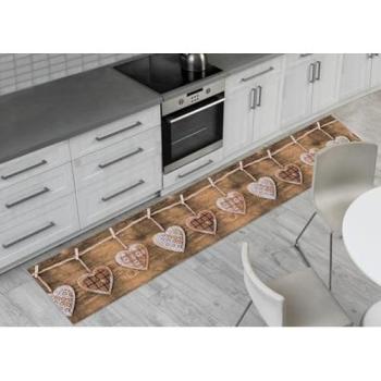 PassoCuore Tappeto Marrone 50x280 – Stampa Antiscivolo