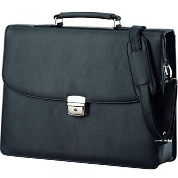 Alassio Aktentasche 'ANZIO', Lederimitat, schwarz