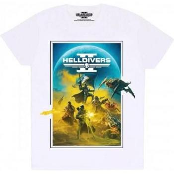 Helldivers 2 Key Art Graphic Tee for Adults – Large