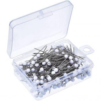 100pcs Round Pearl Needle Pins for Sewing and Decoration
