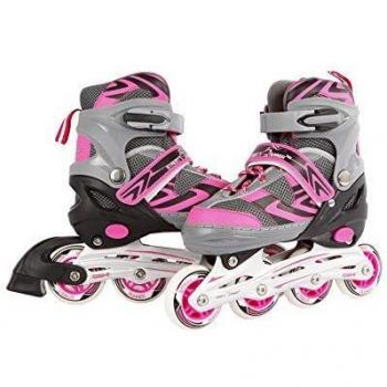 Kids Globe Farming Inlineskates rosa, verstellbar 31-34