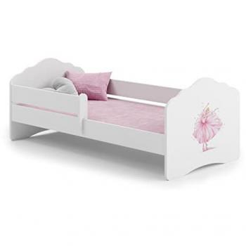 Letto Per Bambini Fala 140x70 con Ringhiera “Principessa con Corona”