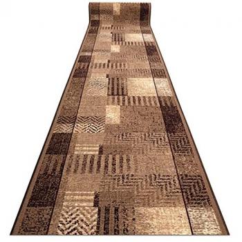 RUGSX Beige Anti-Slip Hallway Runner Rug 100x300 cm