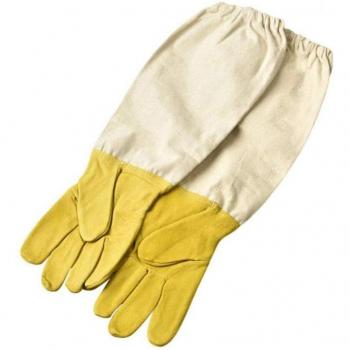 Gants préventifs en cuir-coton pour apiculteurs, 1 paire