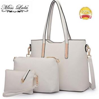 Tote Bag Miss Lulu: 3 Pezzi da Donna