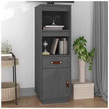 Elegantes Grau Highboard 34x40x108,5 cm