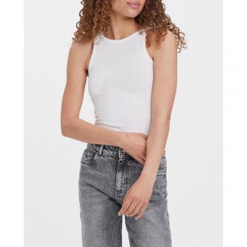 Camiseta de tirantes Vero Moda en tono blanco, modelo top de mujer