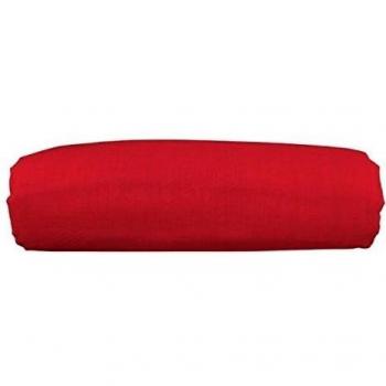 Plaid rouge en coton 57 fils, dimensions 180 cm x 290 cm