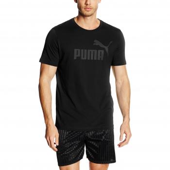 Puma Männer T-Shirt ESS No.1 (Schwarz) – Mittelgroß