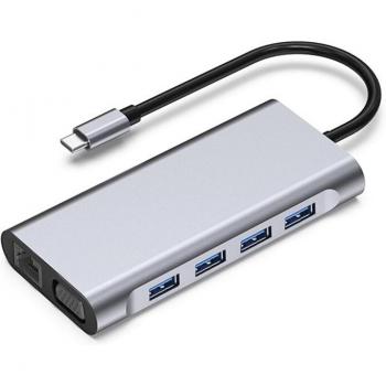 USB C Docking Station 11 Ports with RJ45