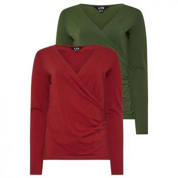 Long Tall Sally Top manches longues en coton 2 pièces