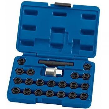 BMW Locking Wheel Nut Set, Draper 15127 – 22 Piece Keyed Collection