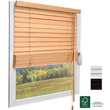SolDecor JH3 Eiche Holzjalousie 60cm, 130