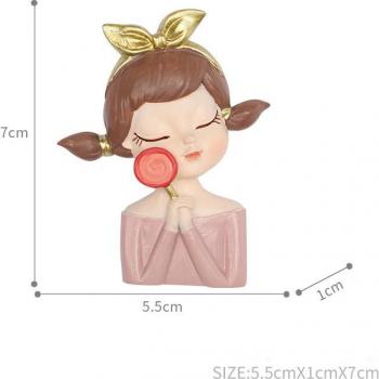 Panneau Décoratif Porte de Lampe Fille, Illustration Anime