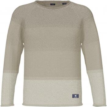 Pull en maille, col rond, manches longues, gris clair Owen