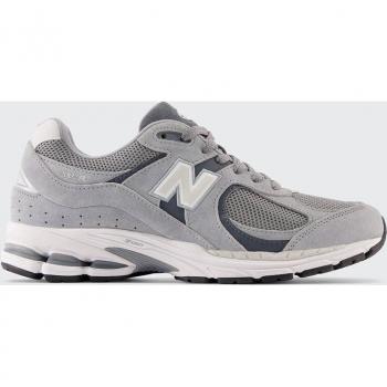 New Balance Unisex 2002R in Grau/Schwarz, Suede/Mesh, Größe 44.5