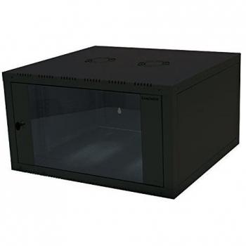 LogiLink W06E66B Armadio rack 19 6U A muro Nero