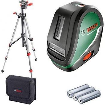 Bosch Home and Garden Universal Level 3 Cross Line Laser Level Tripod Set