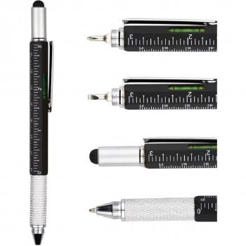 Stylo multi-outils avec règle et niveau