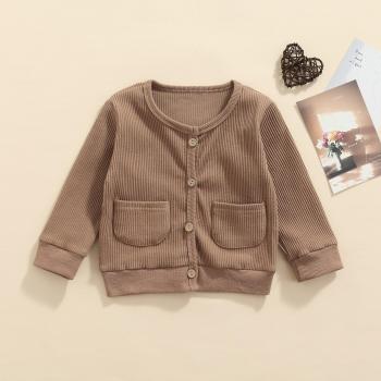 Suéter simple con chaqueta de bolsillo