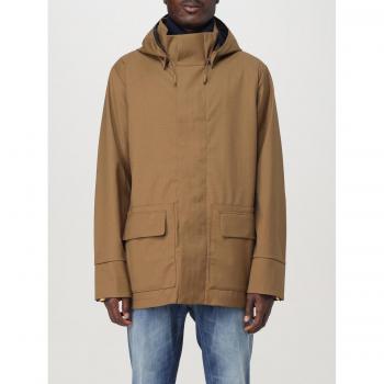 Men's Brown Wool Trench Coat