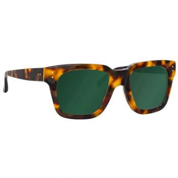 Linda Farrow LFLC71 C95 anteojos sol hombre tortoiseshell