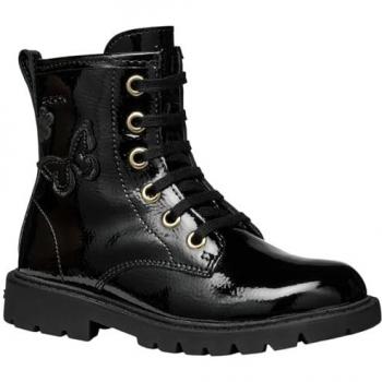 Shaylax Black Leather Ankle Boots for Kids – Geox (UK 11.5)