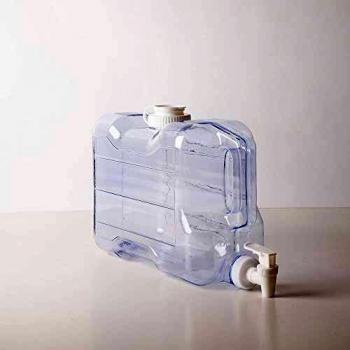 Dispensador de agua con grifo de plástico PETG para frigorífico, 5.6L