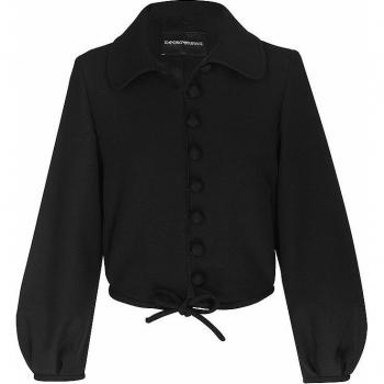 Giacca in Viscosa Nera Emporio Armani Taglia 46