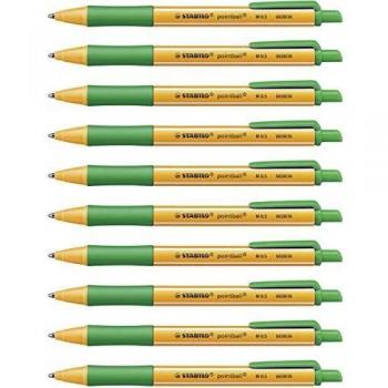 STABILO Pointball 0.5mm Green Ballpoint Pens