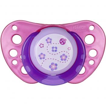 Chupete caucho rosa 12m+ 2 chupetes