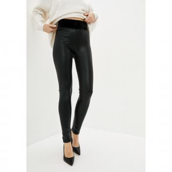Legging Negro EcoPiel polar denso ISSA Plus S