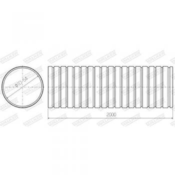Tubo Ondulado Sistema de Escape Walker 09910