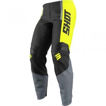 Pantalons Shot Draw League pour enfants Noir Gris Jaune 10/11