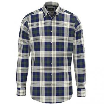 Camicia Lunga Dark Leaf FYNCH‑HATTON 3XL Verde/Blù/Bianco