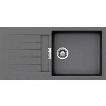 SCHOCK D‑100L Granitspüle – 100 × 50 cm, Croma hellgrau