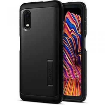 Custodia di sicurezza per cellulare Spigen Tough Armor per Samsung Galaxy Xcover Pro in nero