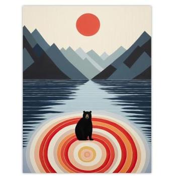 Cooing Bears by Bear Lake – Fun Kids Wall Poster (W18 x H24)