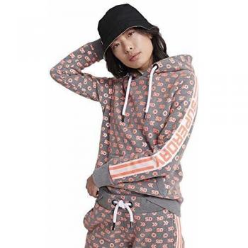 Superdry Modern Coral Label Monogram Sweatshirts Vêtements Femme Dark Marle XXS