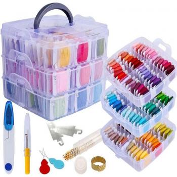 Set de hilo dental para bordado y pulseras de la amistad, 150 colores
