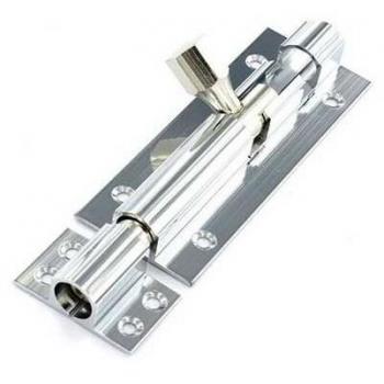 Chrome Door Reinforcement Bolt, 150mm Length, 1 1/2 Wide