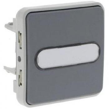 Poussoir Composable Legrand avec Voyant Gris
