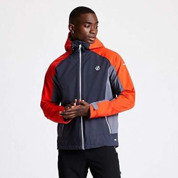 Dare 2B Herren DMW442 IID80 Recode’ Stretch-Wasserresistentes Shell-Jacket – Dunkelgrau / Trail Blaze, XL