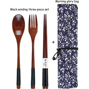 Visual Touch Portable Dining Set with Spoon, Fork, and Chopsticks